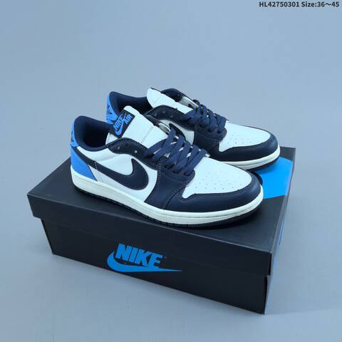 Air Jordan 1 Retro Low OG Mystic Navy AIR JORDAN 1 Aj1 Lifestyle (BS-66642)