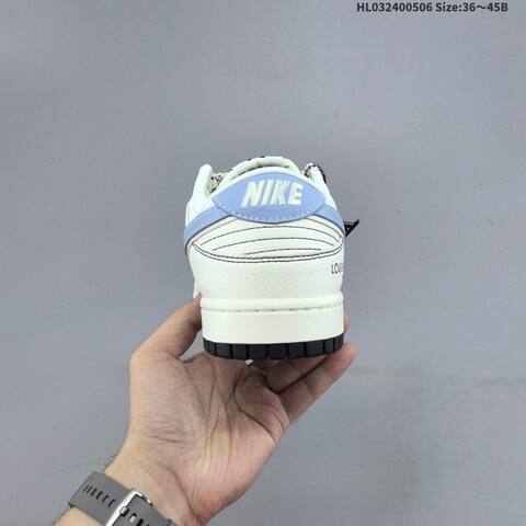 Nike Dunk Low Louis Vuitton Custom Off White Light Blue Black Green EU 36-45 Skate Shoe - Unisex (BS-60470)