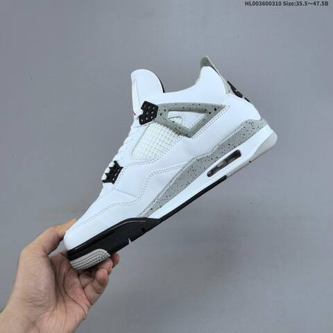 Air Jordan 4 Retro OG Cement AIR JORDAN 4 Aj4 Lifestyle (BS-66572)