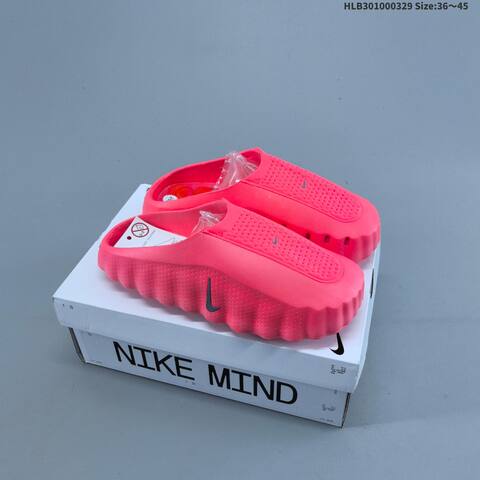 Nike Mind 001 HQ4307 Off White Bright Pink Silver Grey EU 36-45 Slides - Unisex (BS-61060)