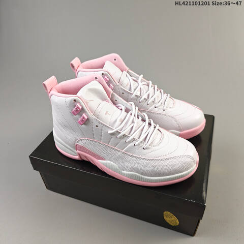 Air Jordan 12 Retro Dynamic Pink AIR JORDAN 12 Aj12 Lifestyle (BS-67589)