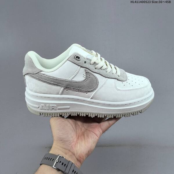 Nike Air Force 1 Low Luxe grey white brown EU 36-45 sneaker