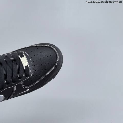 Nike Air Force 1 07 LV8 Black Silver White EU 36-45 Sneaker - Unisex (BS-62411)