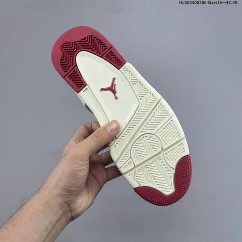Air Jordan 4 Retro Sierra Red WMNS AIR JORDAN 4 Aj4 Lifestyle (BS-66617)