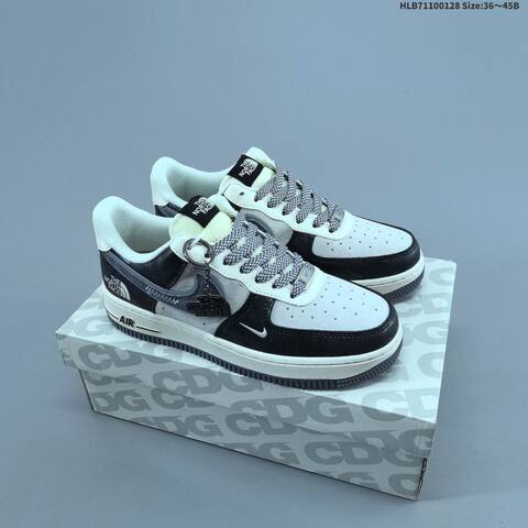 Nike Air Force 1 07 LV8 DM6688 Off White Grey Black EU 36 45 Skate Shoe EU 36-45 - Unisex (BS-61683)