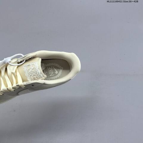 Nike Air Force 1 07 Low Light Beige Cream White EU 36-42 Sneaker - Unisex (BS-60592)
