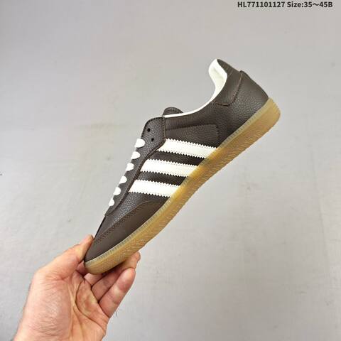 Adidas Samba Brown White Cream Gum Green EU 35-45 Skate Shoe - Unisex (BS-65424)