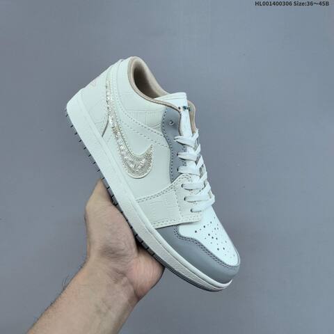 Air Jordan 1 Low Soft Pearl WMNS AIR JORDAN 1 Aj1 Lifestyle (BS-66614)