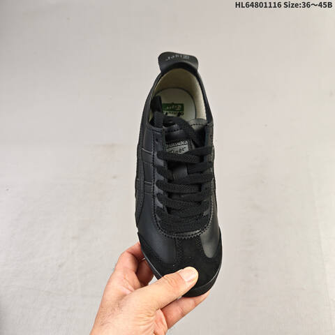 Onitsuka Tiger Mexico 66 Triple Black EU 36-45 Sneaker Casual Sneakers - Unisex (BS-69286)