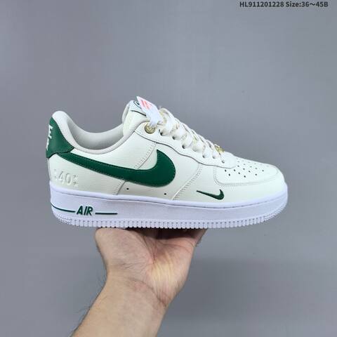 Nike Air Force 1 07 Off White Dark Green White EU 36-45 Sneaker - Unisex (BS-62366)