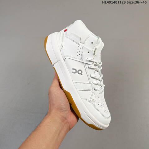 On Running THE ROGER Clubhouse Mid White Green Beige EU 36-45 Sneaker Casual Sneakers - Unisex (BS-69761)