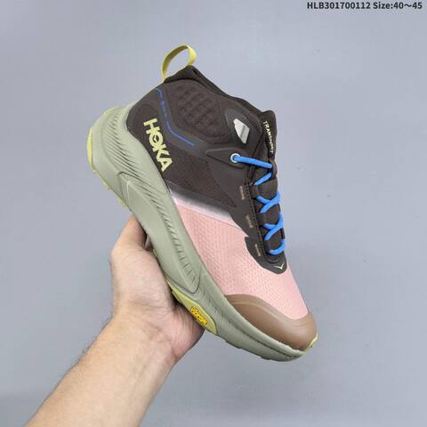 HOKA ONE ONE Transport Hike GTX Navy Blue White Black Orange EU 40-45 Trail Shoe Trail Running Sneakers - Men's (BS-69405)