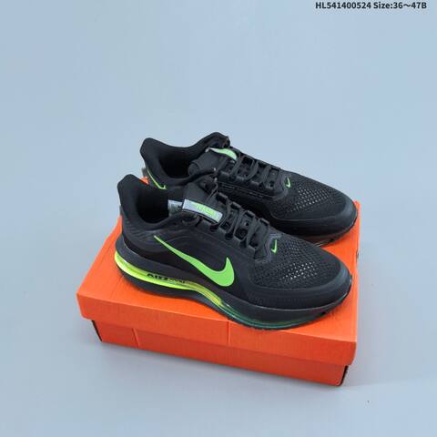 Nike Pegasus Premium Airscape Black White Volt EU 36-47 Running Shoe - Unisex (BS-60157)