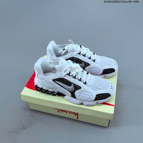 Nike Stussy x Air Zoom Spiridon Cage 2 Beige Black White EU 36 45 Sneaker EU 36-45 - Unisex (BS-60186)