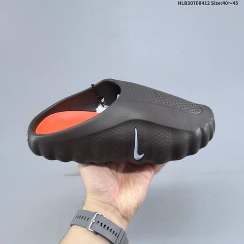 Nike 001 HQ4307 Black White Grey Orange EU 40-45 Slides - Men's (BS-60804)