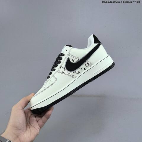 Nike Air Force 1 07 LV8 HQ2037-203 Off White Black Red EU 36-45 Sneaker - Unisex (BS-60313)