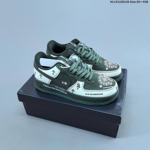 Nike Air Force 1 07 Low White Beige Brown Black Red EU 36-45 Sneaker - Unisex (BS-61650)
