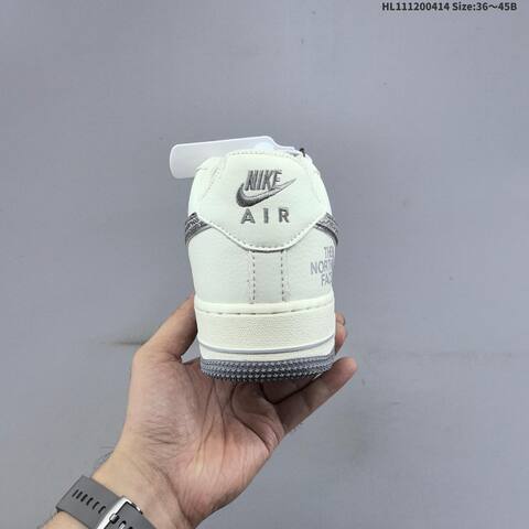 Nike Air Force 1 07 Low Off White Grey Silver EU 36-45 Sneaker - Unisex (BS-60752)