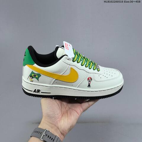 Nike Air Force 1 07 LV8 Off White Red Navy Gold EU 36-45 Sneaker - Unisex (BS-60272)