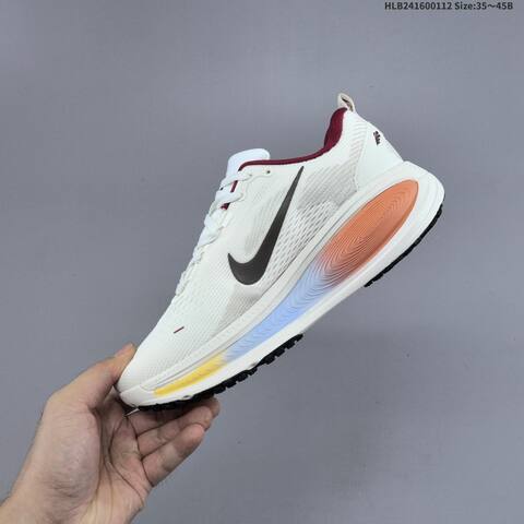 Nike Vomero Plus ReactX Air Zoom Sail Dark Brown Burgundy Orange EU 35-45 Running Shoe - Unisex (BS-62030)