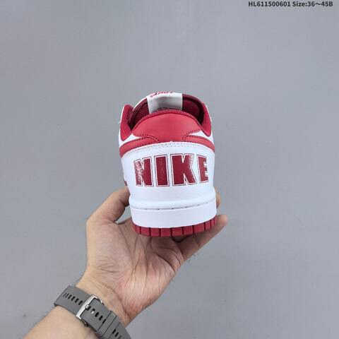 Nike Big Low 355152-150 White Red EU 36-45 Skate Shoe - Unisex (BS-60009)