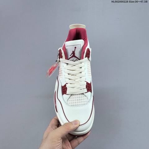Air Jordan 4 Retro Sierra Red WMNS AIR JORDAN 4 Aj4 Lifestyle (BS-66662)