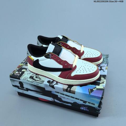 Union LA x Travis Scott x Air Jordan 1 Low UN x AIR JORDAN AJ1 Lifestyle (BS-66687)