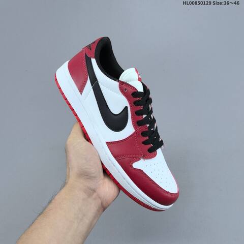 Air Jordan 1 Low OG Black Muslin Varsity Red Replica AIR JORDAN 1 Aj1 Lifestyle (BS-66780)