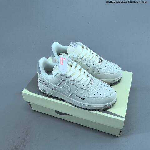 Nike Air Force 1 07 Low Off White Grey Red Brown Navy EU 36-45 Sneaker - Unisex (BS-60283)