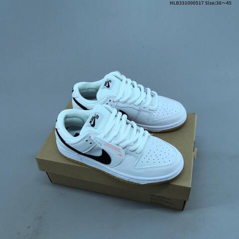 Nike SB Dunk Low Pro Black White Gum Green EU 36-45 Skate Shoe - Unisex (BS-60310)