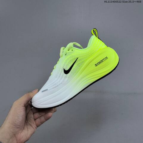 Nike Vomero Plus ReactX Air Zoom White Neon Yellow Black EU 35 5-46 Running Shoe - Unisex (BS-60217)