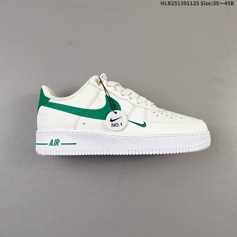Nike Air Force 1 07 Sail White Green Gold EU 35-45 Sneaker - Unisex (BS-63071)