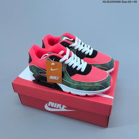 Nike Air Max 90 White Burgundy Pink Grey Black EU 36-45 Sneaker - Unisex (BS-61460)