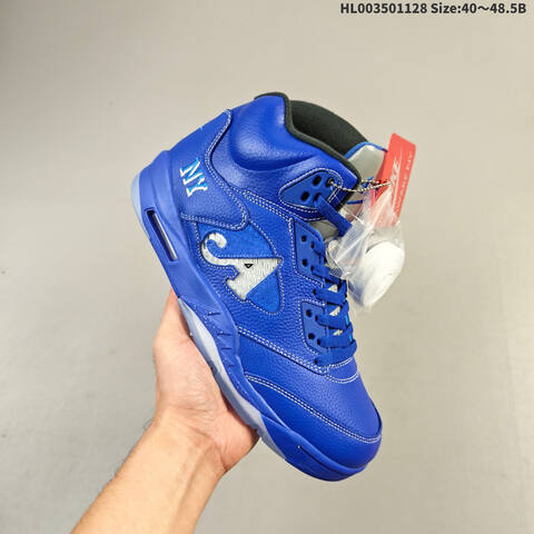 Awake NY x Air Jordan 5 Retro Blue AIR JORDAN 5 Aj5 5 Awake NY Jorda Lifestyle (BS-67636)