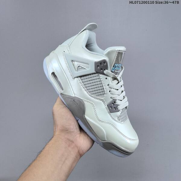 Jordan Air Jordan 4 Retro White Grey and Black Grey Burgundy EU 36-47 basketball lifestyle