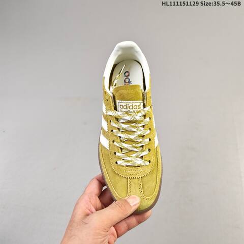 Adidas Handball Spezial Mustard Yellow Off White Gum Brown EU 35 5-45 Sneaker - Unisex (BS-65404)