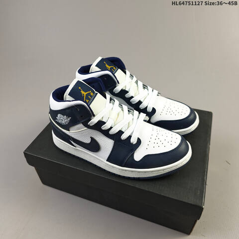 NIKE Air Jordan 1 Retro Mid AIR JORDAN 554724-174 36 36 5 37 5 38 38 5 3 Lifestyle - Women's (BS-67661)