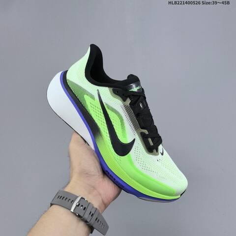 Nike Air Zoom Pegasus 42 White Black Neon Green Purple Orange EU 39-45 Running Shoe - Unisex (BS-60116)