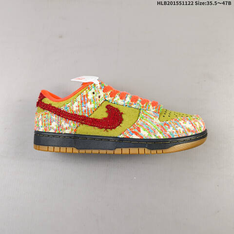 Nike SB Dunk Low Orange Red Green Multicolor EU 35 5-47 Skate Shoe - Unisex (BS-63270)