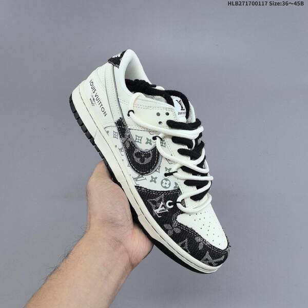 Nike Dunk SB Low Louis Vuitton Custom off white black navy EU 36-45 skate shoe