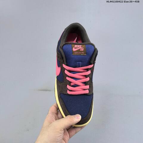 Nike SB Dunk Low Pro Brown Blue Pink Pale Yellow EU 36-45 Skate Shoe - Unisex (BS-60582)