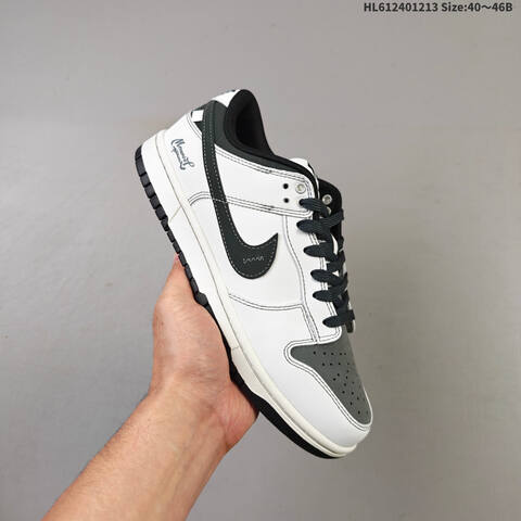 Nike SB Dunk Low Retro DIY White Black EU 40-46 Skate Shoe - Men's (BS-62709)