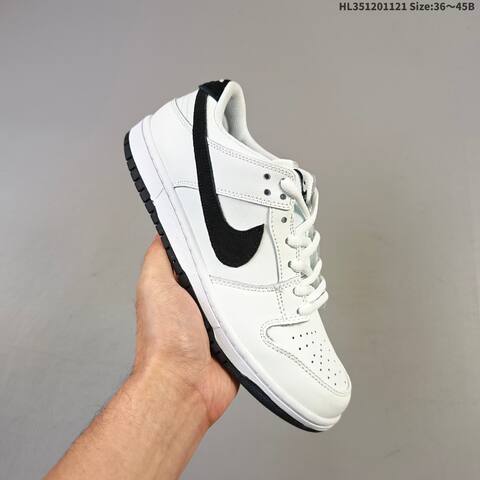 Nike SB Dunk Low Pro White Black EU 36-45 Skate Shoe - Unisex (BS-63312)