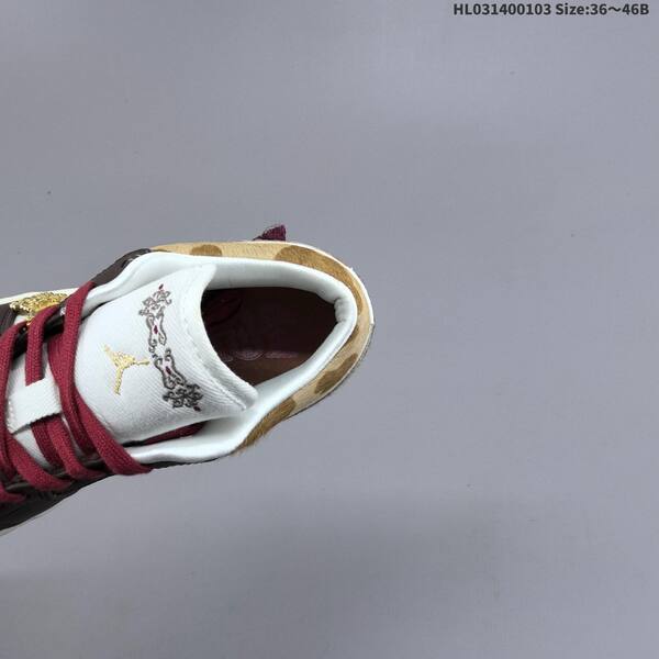 Jordan Air Jordan 1 white/brown/red/gold 36~46B lifestyle