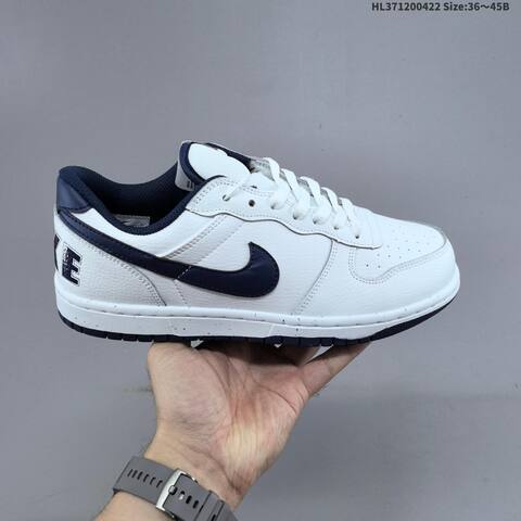 Nike Big Low Black White White Gray EU 36-45 Skate Shoe - Unisex (BS-60587)