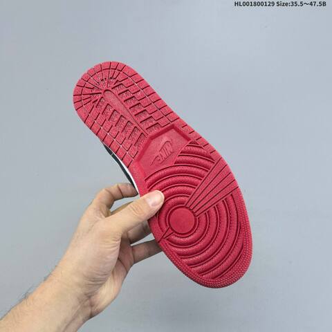 Air Jordan 1 Low Bred Toe AIR JORDAN 1 Aj1 Lifestyle (BS-66773)
