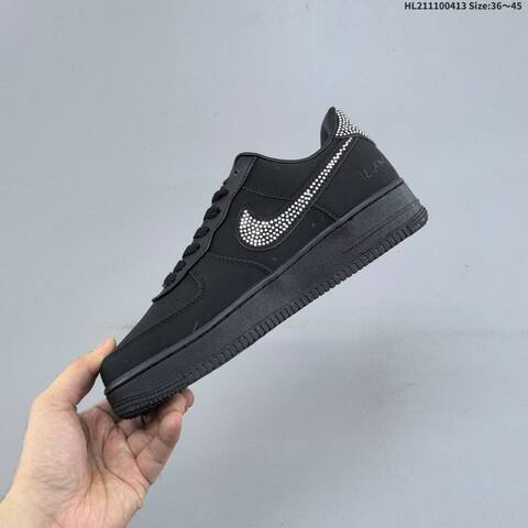Nike Air Force 1 07 Black Silver EU 36-45 Sneaker - Unisex (BS-60783)