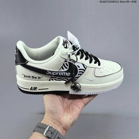 Nike Air Force 1 07 LV8 DF0188 149 Off White Black White EU 36 45 Sneaker EU 36-45 - Unisex (BS-60412)