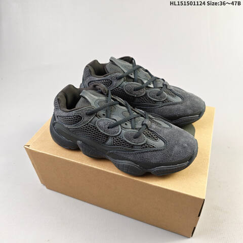 Adidas Yeezy 500 Utility Black Black Dark Grey EU 36-47 Sneaker - Unisex (BS-65464)