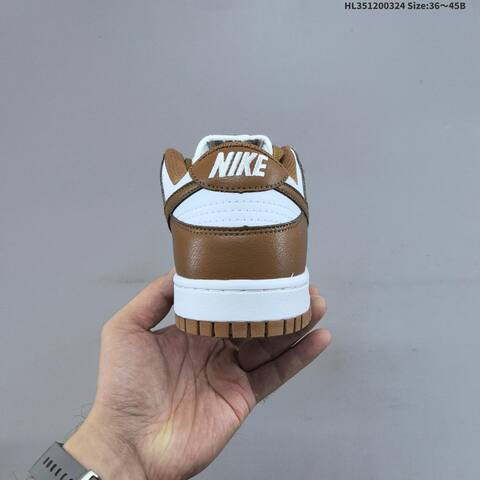 Nike SB Dunk Low White Brown EU 36-45 Skate Shoe - Unisex (BS-61144)